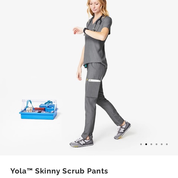 XS Figs yola skinny scrub pants women graphite - Picture 1 of 3